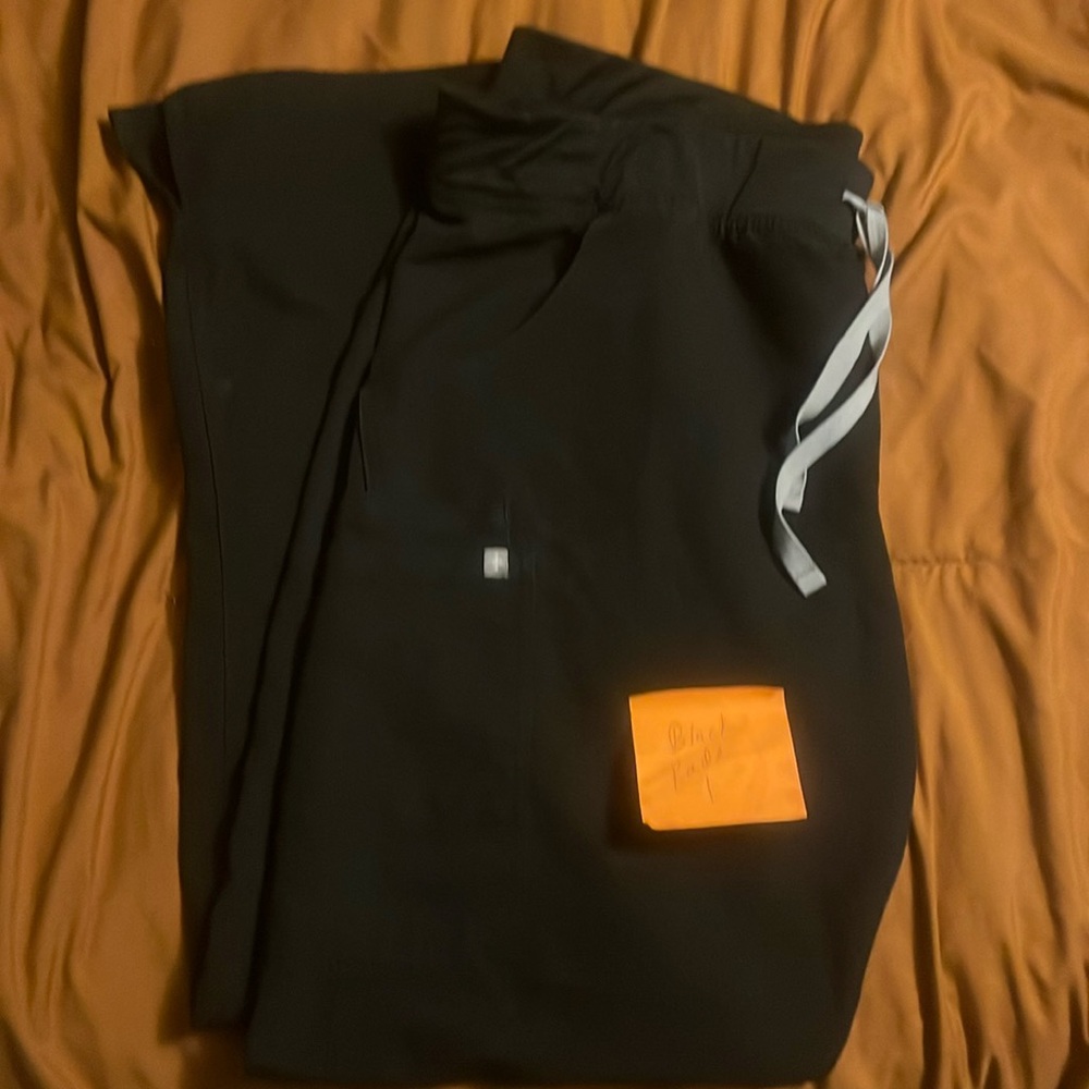 Figs xl tall black scrub pants euc
